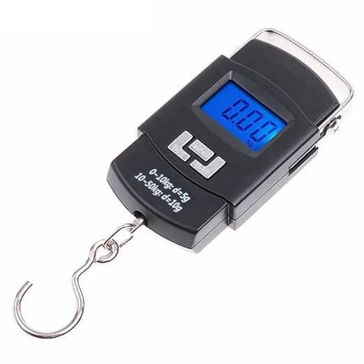 Luggage Scale, Portable Digital Hanging Baggage Scale for Travel, Suitcase Weight Scale, 110 Pounds, Battery Included (1)