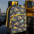 Trail maker 15 Inch Kids Backpacks for Boys & Girls | Preschool, Kindergarten, Elementary School Backpacks with Adjustable, Padded Straps (Tough Trucks)