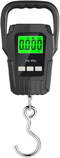 Electronic LCD Digital Hanging Scale 50kg/50g Portable Hook Weighing Balance Luggage Weighting Scale