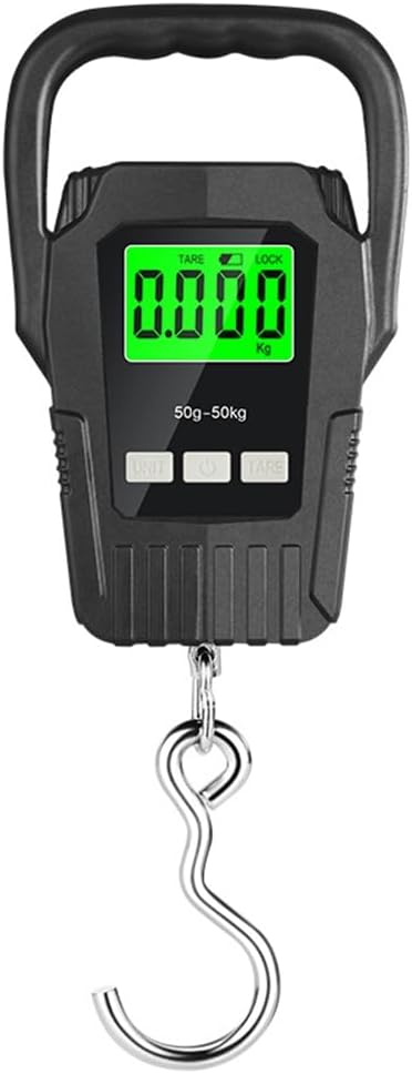 Electronic LCD Digital Hanging Scale 50kg/50g Portable Hook Weighing Balance Luggage Weighting Scale