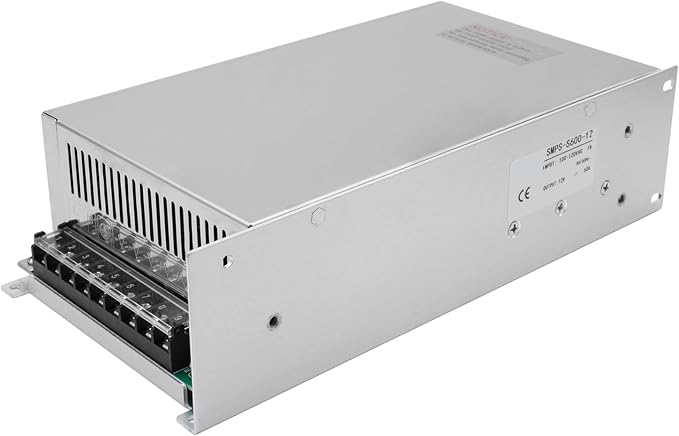 MAKERELE 12V DC Switched-Mode Power Supply SMPS 600w Regulated Switching Power Supply 12V Transformer AC 100V-120V to DC 12 Volt 50amp Converter Adapter Strip 3D Printer CCTV Camera Speaker