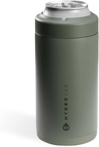 HydroJug Standard Can Cooler - 2-in-1 Insulated Can Cooler Cup - Stainless Steel Can Holder with Non-Slip Rubber Base - Screw-Top Lid - Dishwasher Safe - 16oz, Courtyard