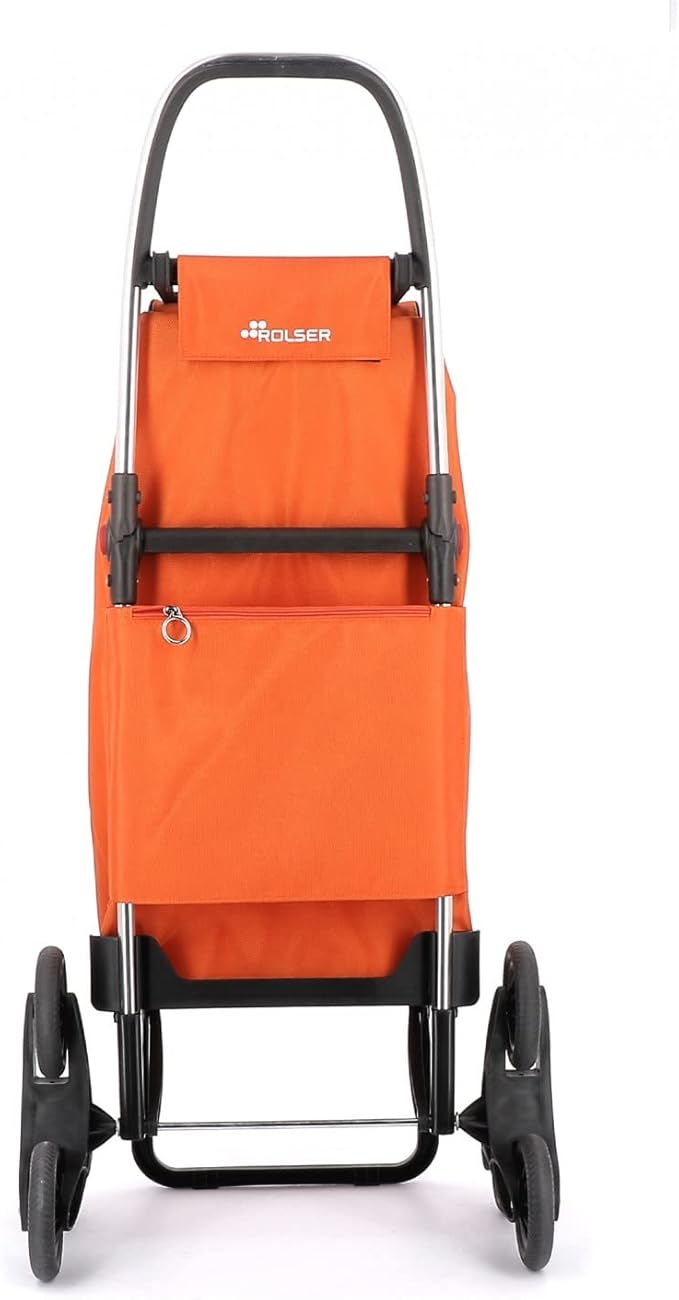 Rolser I-Max MF 6 Wheel Stair Climber Foldable Shopping Trolley - Orange