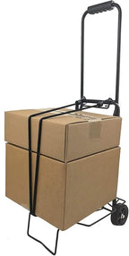 Lightweight Folding Hand Truck – 2-Wheel Portable Luggage Trolley, 40 LB Capacity Collapsible Dolly Cart for Shopping & Travel