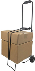 Folding Shopping Cart Dolly – Lightweight 2-Wheel Hand Truck, Portable & Collapsible Utility Trolley, 50 LB Capacity for Easy Storage & Transport