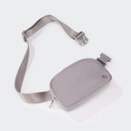 Pander Belt Bag for Women, Fashion Waist Packs, Crossbody Bags with Adjustable Strap (Light Grey).