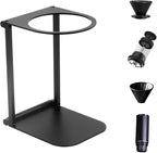 Zayin Travel Coffee Maker Stand, Portable & Foldable Espresso Machine Stand, Office coffee stand with base, Suitable for Office Home and Camping, Black