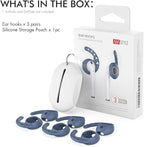 AhaStyle 3 Pairs AirPods Ear Hooks Cover Silicone Accessories Compatible with Apple AirPods and EarPods Headphones(Navy Blue)