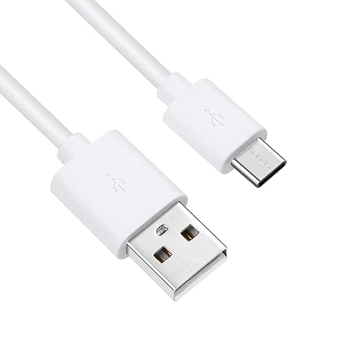 Smays USB to USB C Cable 3ft 5-Pack, Type C Phone Charger Cord Bulk, White