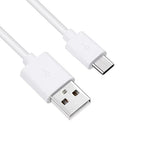 Smays USB to USB C Cable 3ft 5-Pack, Type C Phone Charger Cord Bulk, White