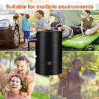 Portable Outdoor Shower, 2 Flow Mode, 4400mAh Battery Powered Shower Pump for Hiking/Backpacking, Travel, Beach, Pet, Flowering, IPX7 Waterproof &USB Rechargeable Camping Shower with 3 LED Lights…