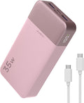 JUOVI Power Bank Portable Charger 20000mAh 35W Fast Charging，PD 3.0 QC 4.0 Phone Charger with LED Display, Travel Battery Pack 2 USB C 2 USB A Ports for iPhone 16/15/14 Series, Galaxy, iPad