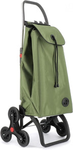 Rolser I-Max MF 6 Wheel Stair Climber Foldable Shopping Trolley - Kaki