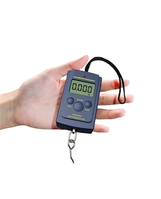 Luggage Weight Scale, 4PC Multifunctional Mini 50kg/10g Electronic Hanging Fishing Luggage Portable Digital Handy Electronic Pocket Weight Hook Scale,for Travel
