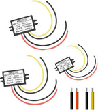 (3Pac) DC-DC 24V to 12V 5A 60W Buck Converter Power Regulator, Buck Converter, for Golf Carts, Cars, Trucks, LED Vehicle Display Vehicles
