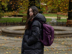 LIGHT FLIGHT Travel Backpacks Laptop Backpack for Women 15.6 inches Computer Bags for Work Travel College, Gifts for Women, Purple