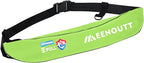 Automatic Inflatable Belt Pack Water Sports Jacket Waist Belt PFD for SUP Paddleboarding Fishing Boating Kayaking（fit 80-330 lbs） (Fluorescent yellow)