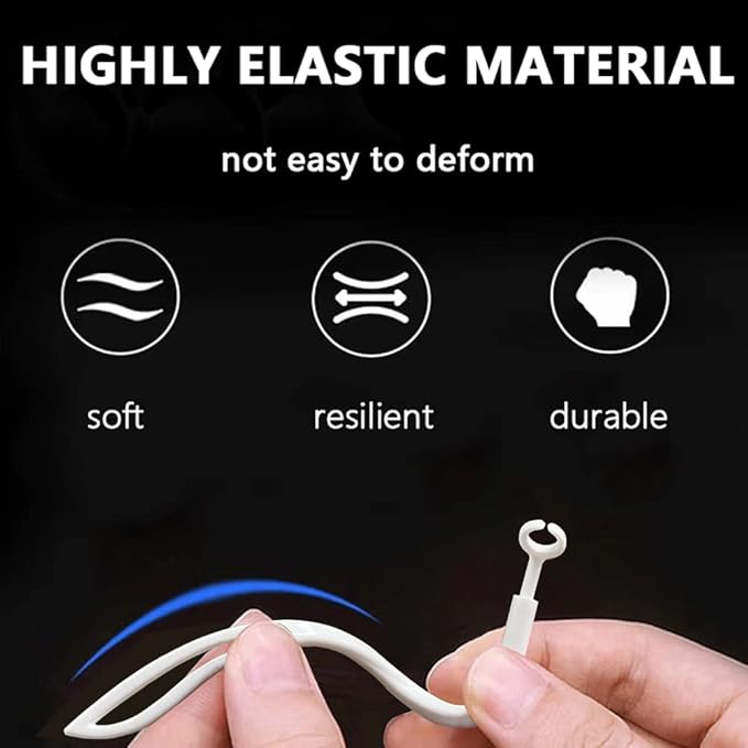 Ear Hook Compatible with AirPods Pro 3 2 1 Gen, YINVA Patented Multi-Dimensional Adjustable Ear Holder (White)