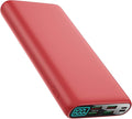 Portable Charger 38800mAh Power Bank with 5 Outputs & 2 Inputs,PD USB C In&Out Fast Phone Charging External Battery Pack Backup,Travel Essential Outdoor for iPhone 17/16/15,Android Samsung Galaxy-Red