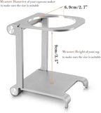 Pour Over Coffee Dripper Stand - Travel and Camping Gadgets Foldable Aluminum Coffee Dripper Station Rack for Portable Hand Press Espresso Coffee Maker