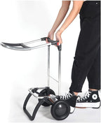 ROLSER I-Max Tweed 2 Wheel Foldable Shopping Trolley - Gray