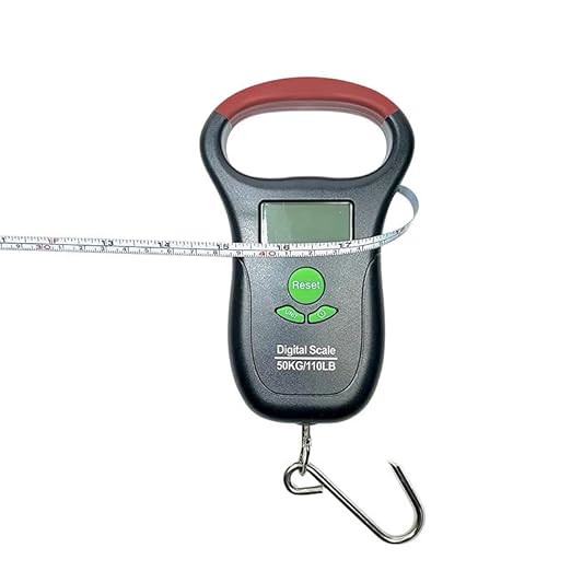 Fishing Luggage Scale, 50KG Portable Electronic Mini Travel Scale