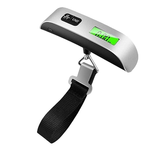 Luggage Weight Scale, 5pcs 50kg/110lb Electronic Hanging Suitcase Travel Weighs Portable Digital Luggage Weight Scale LCD Display Hand Luggage Scale,for Travel(Hand Strap)