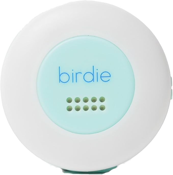 She's Birdie - The Original Personal Safety Alarm Disc for Bikes, Hikes, and Late Nights - Loud Siren, LED Light for Extra Visibility, Rechargeable, Handsfree, Lightweight, Water Resistant (Aqua)