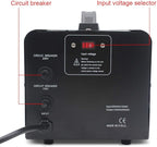 Cantonape Voltage Transformer Converter 2000 Watt Step Up/Down Convert from 110-120 Volt to 220-240 Volt and from 220-240 Volt to 110-120 Volt with 2 US Outlets, 2 Universal Outlets