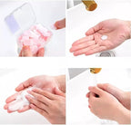 300pcs Portable Hand Washing Soap Sheets, Scented Mini Soap Sheets, Disposable Soluble Soap for Outdoor Travel, Camping, Hiking (Mix)