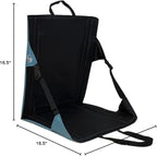 Crazy Creek Casual Line Chairs for Camping, Backpacking & More, High Density Foam Cushion, 250 LBS Weight Capacity, Adjustable Straps, Water-Resistant (Smokey Blue, Large)