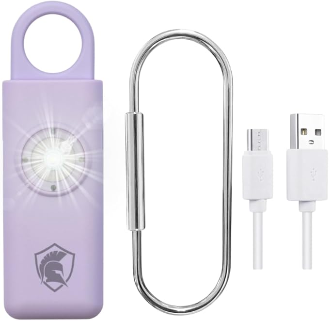 Personal Safety Alarm Rechargeable (Lavender)