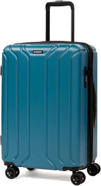 NONSTOP NEW YORK Luggage Expandable Spinner Wheels hard side shell Travel Suitcase Lightweight, TSA Lock, Double USB Port (Teal, 3-Piece Set (20/24/28))