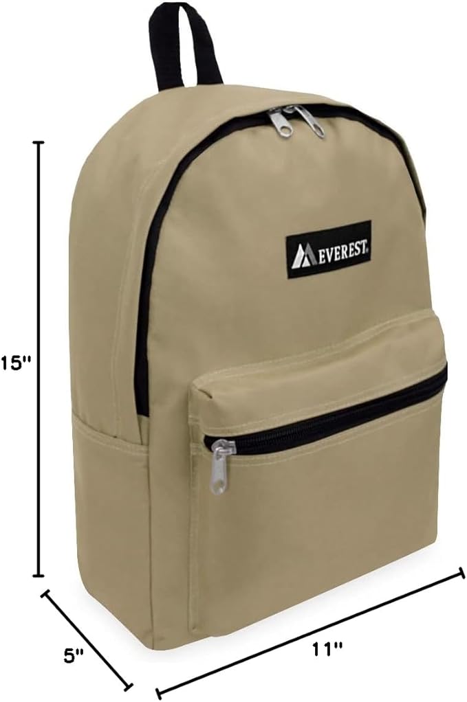 Everest 1045K Basic Backpack, 15", Khaki