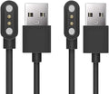 E ECSEM Y66 Smartwatch Magnetic Charger Cable, for Coucur Y66/Fempoin Y66/Jugeman Y66/Zakotu Y66/Motast Y66 Smart Watch, 3.3FT Replacement High Speed USB Charging Cable Cord, Black