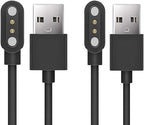 E ECSEM Y66 Smartwatch Magnetic Charger Cable, for Coucur Y66/Fempoin Y66/Jugeman Y66/Zakotu Y66/Motast Y66 Smart Watch, 3.3FT Replacement High Speed USB Charging Cable Cord, Black
