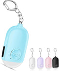 Hion Personal Safety Alarm for Women, Rechargeable 130dB Self Defense Alarm Keychain with LED Flashlight, Emergency Safe Sound Security for Children Elderly College Girls Men, Blue