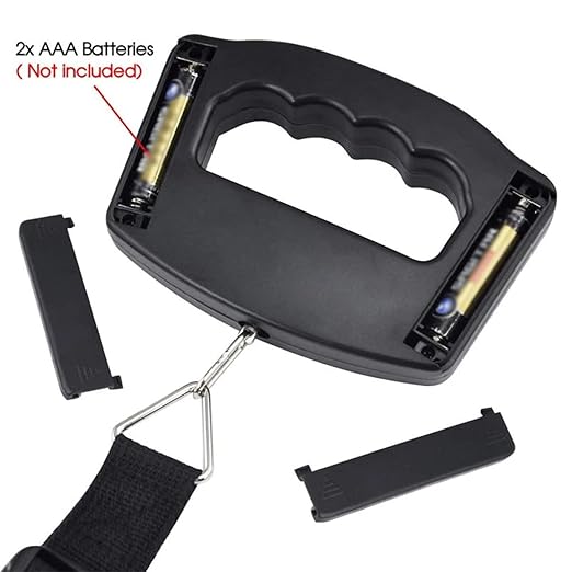 3 Pack Luggage Scale, 50 Kg/110 Lbs Suitcase Weight Scale with LCD Display Backlight, Portable Buckle Baggage Weight Scale for Travelers and Fish Weighing, (Battery not Included)