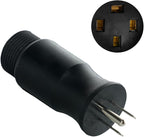 219261 Multi-Voltage Power Adapter Plug for Miller, for Hobart Welders/Plasma Cutters, 4-Pin to 3-Prong Electric Welding Plug Adapter for 115V/15A Power Cord 5-15P