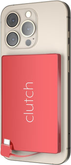 Clutch - Pro USB-C Portable Charger - Compatible with iPhone 15, 16, 17 & Android Devices - Power Bank Magnetic Battery - TSA Travel Approved - USB Rechargeable - Built-in Cable - 5000 mAh - 3.7oz