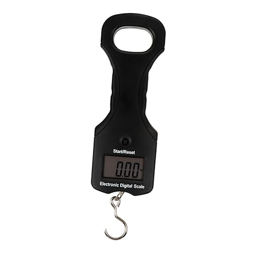 FOMIYES 30kg Portable Digital Luggage Scale Handheld Multifunction Weighing Scale for Travel Fishing and Home Use LCD Display and Hook