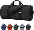 44L Daily Duffel Bag, Heavy-Duty Gear Bag, 1050D Tuff Cloth, Diamond Ripstop, Reinforced Stitching - Black (12" x 24")
