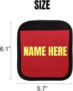 Custom Embroidery Luggage Handle Wrap with Your Name/Text,Personalized Luggage Handle Wraps/Identifiers/Tags/Grips for Travel Suitcase (1PC)