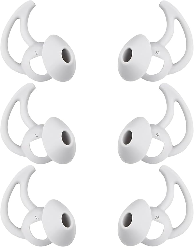 Replacement Earbud Tips Silicone Earbud Covers Ear Tips Compatible with Bose Quietcomfort and Sport Headphone Ear Bud Tips Large 3 Pairs