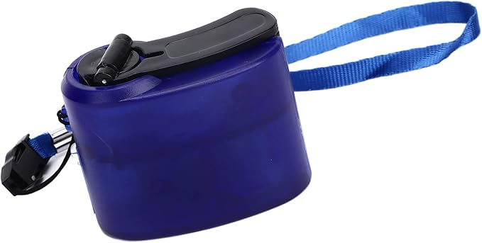 Hand Crank USB Phone Charger for Outdoor Activities - Portable Emergency Manual Charger (Blue)
