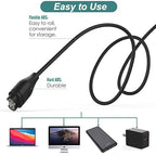 E ECSEM Charging Cable Compatible for Garmin Lily 2 Active Smartwatch, 3.3FT Replacement USB Data Sync Charging Charger Cord for Lily 2 Active Smart Watch (not for Liy/Lily 2)