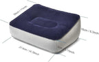 1pcs Inflatable Air Foot Rest Pillow Footrest Cushion Travel Accessory