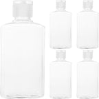 5pcs 100ml Flip Cap Travel Lotion Bottles Refillable Portable Empty Shampoo Containers for Travel Toiletries