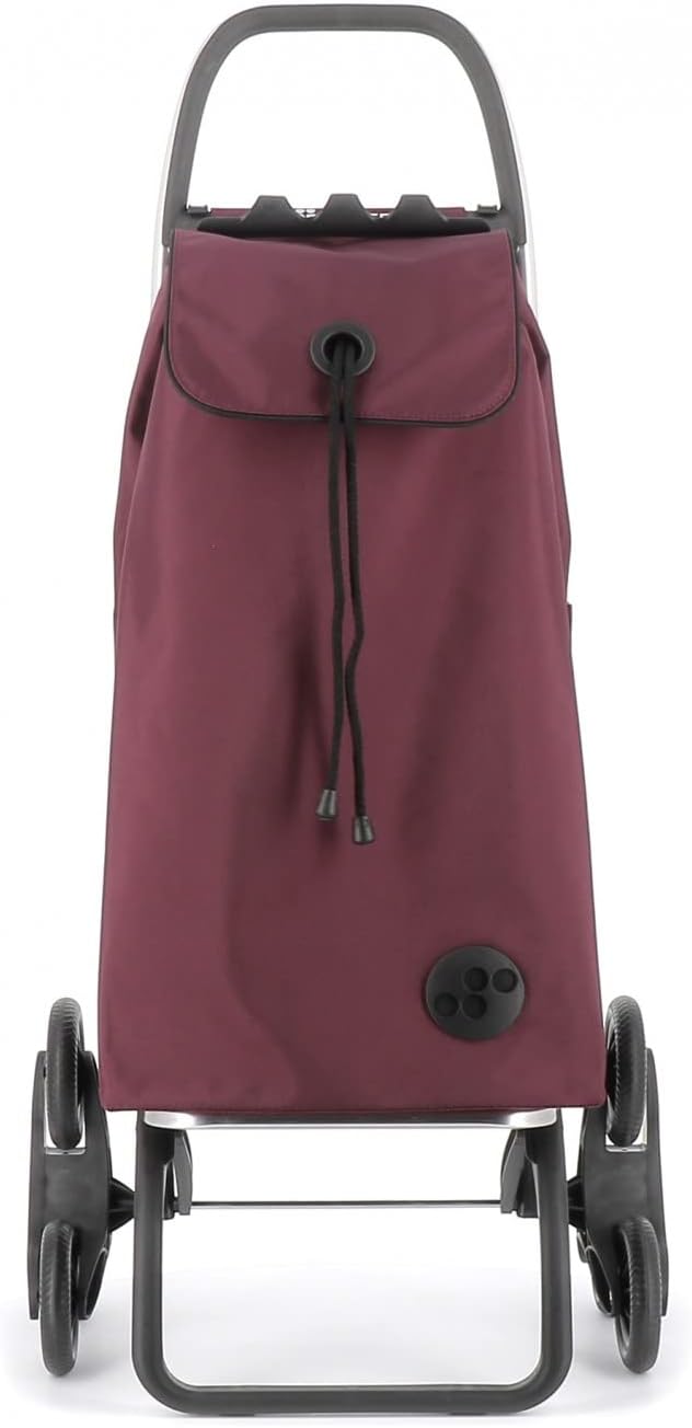 Rolser I-Max MF 6 Wheel Stair Climber Foldable Shopping Trolley - Burdeos