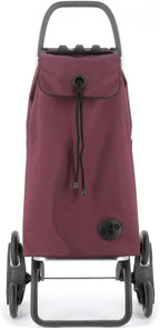 Rolser I-Max MF 6 Wheel Stair Climber Foldable Shopping Trolley - Burdeos
